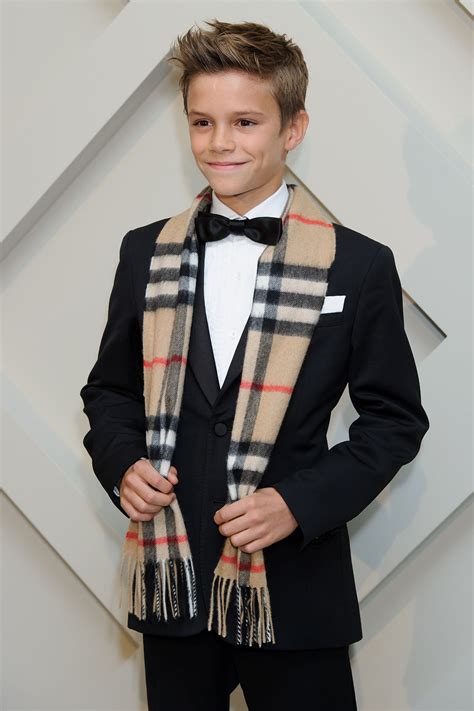 beckham romeo burberry|Romeo Beckham: news and photos of the new face of Burberry.